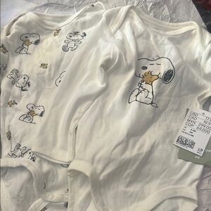 H&M White 2-PACK LONG-SLEEVED BODYSUITS